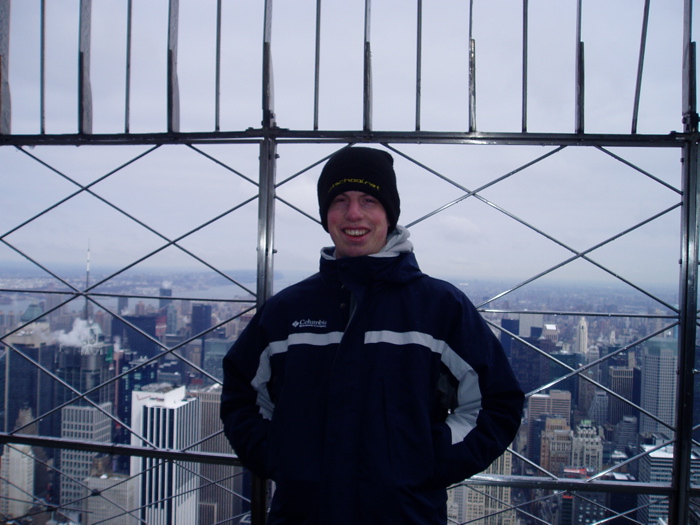 Jonathan at the top of the Empire State Building