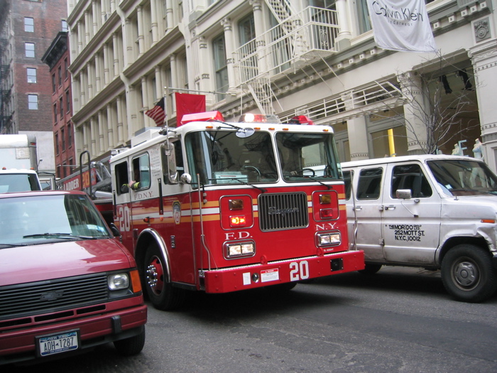 New York Fire truck on Princes Street