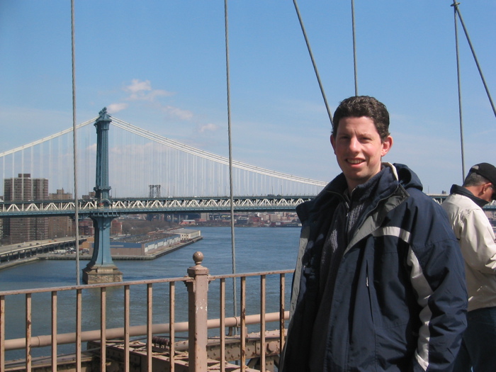 Jonathan on Brooklyn Bridge