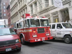 New York Fire truck on Princes Street