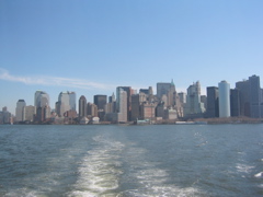 Downtown Manhattan from the water