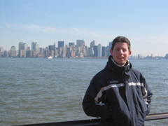 Jonathan with Manhattan in the distance