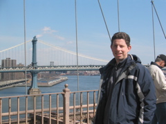 Jonathan on Brooklyn Bridge