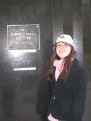 Catherine at the Empire State Building