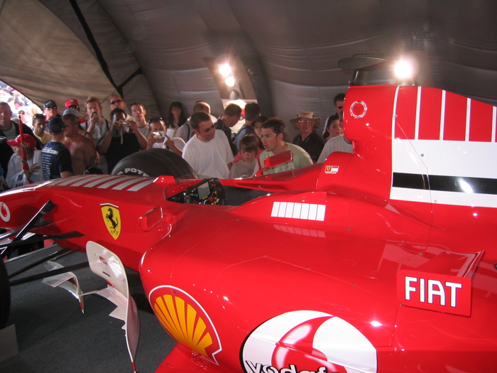 Looking inside the cockpit of an F1 racing car