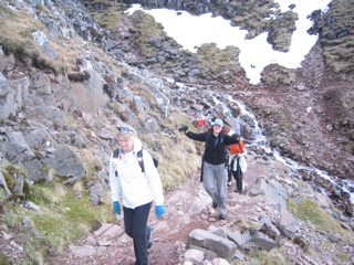 Ben Nevis: heading downwards