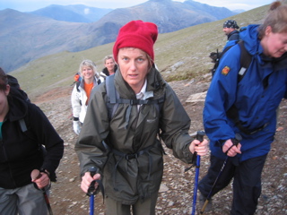 Snowdon: Jo's expression says it all