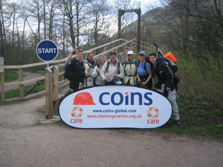 Ben Nevis: At the start, ready to begin one of three mountains