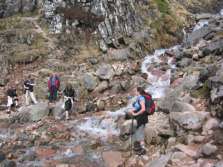 Ben Nevis: a waterfall pass