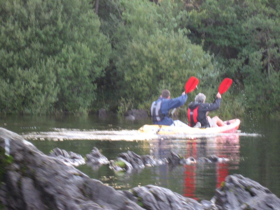 in perfect canoeing in perfect rhythm