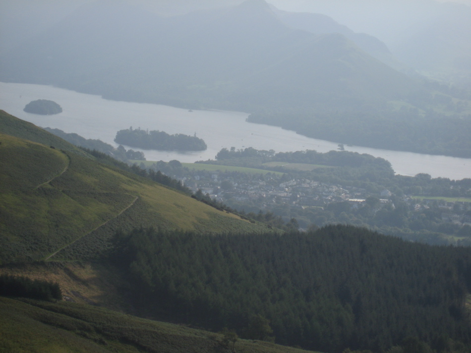 Keswick down below, and Derwent Water