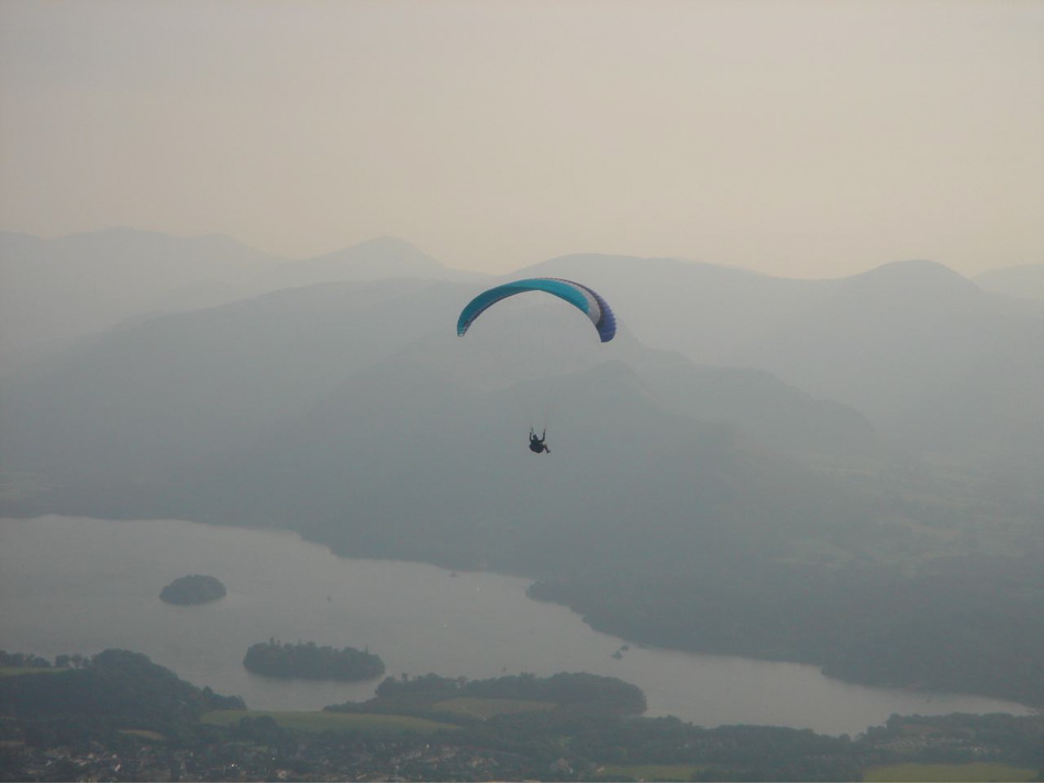 another paraglider