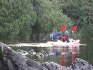 in perfect canoeing in perfect rhythm