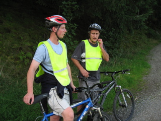 Jonathan and Larry stop for a break