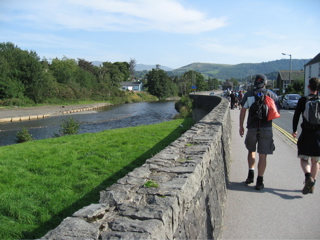 We set off through the town